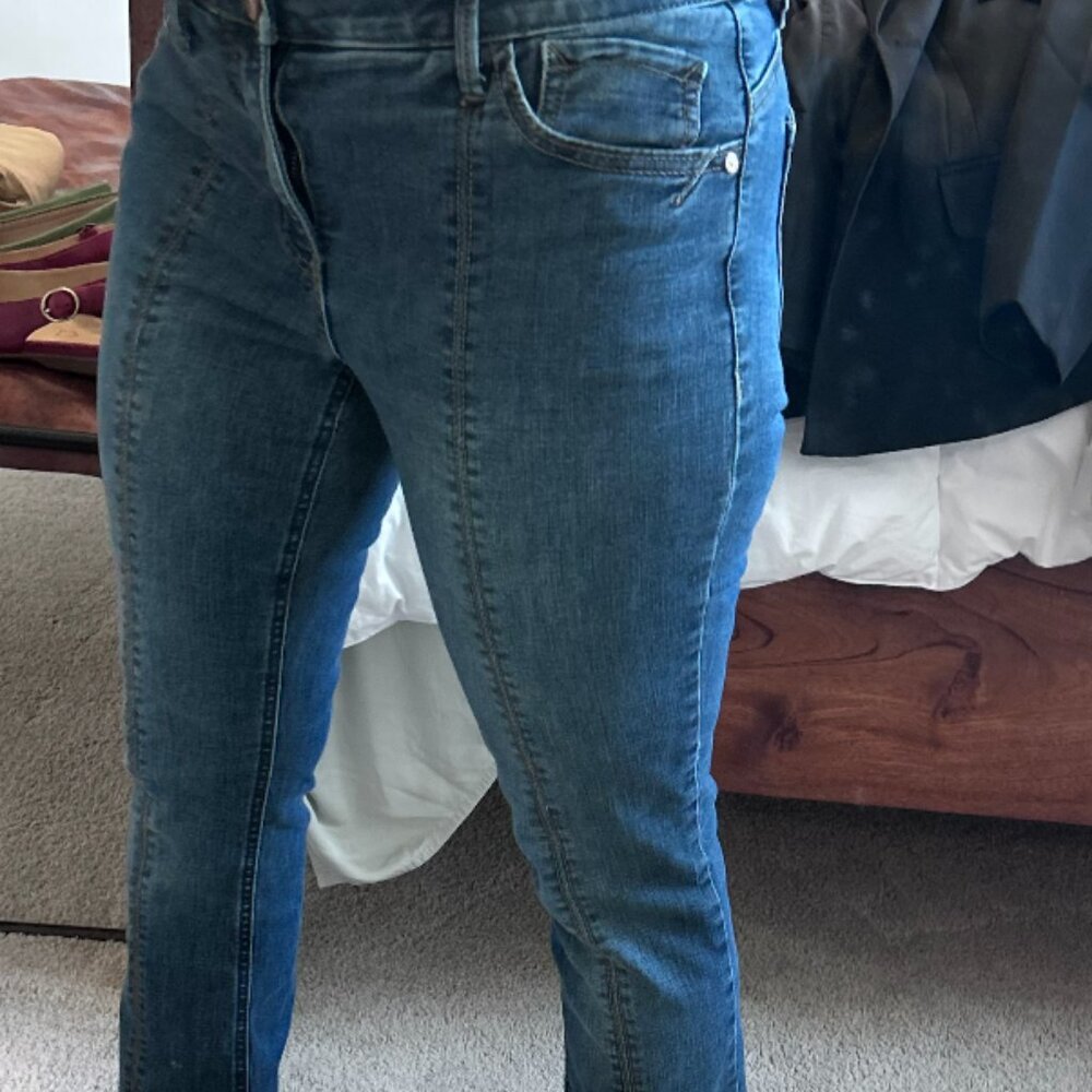 Democracy Women's Boot Cut Jeans in Medium Blue Wash - Picture 6 of 8